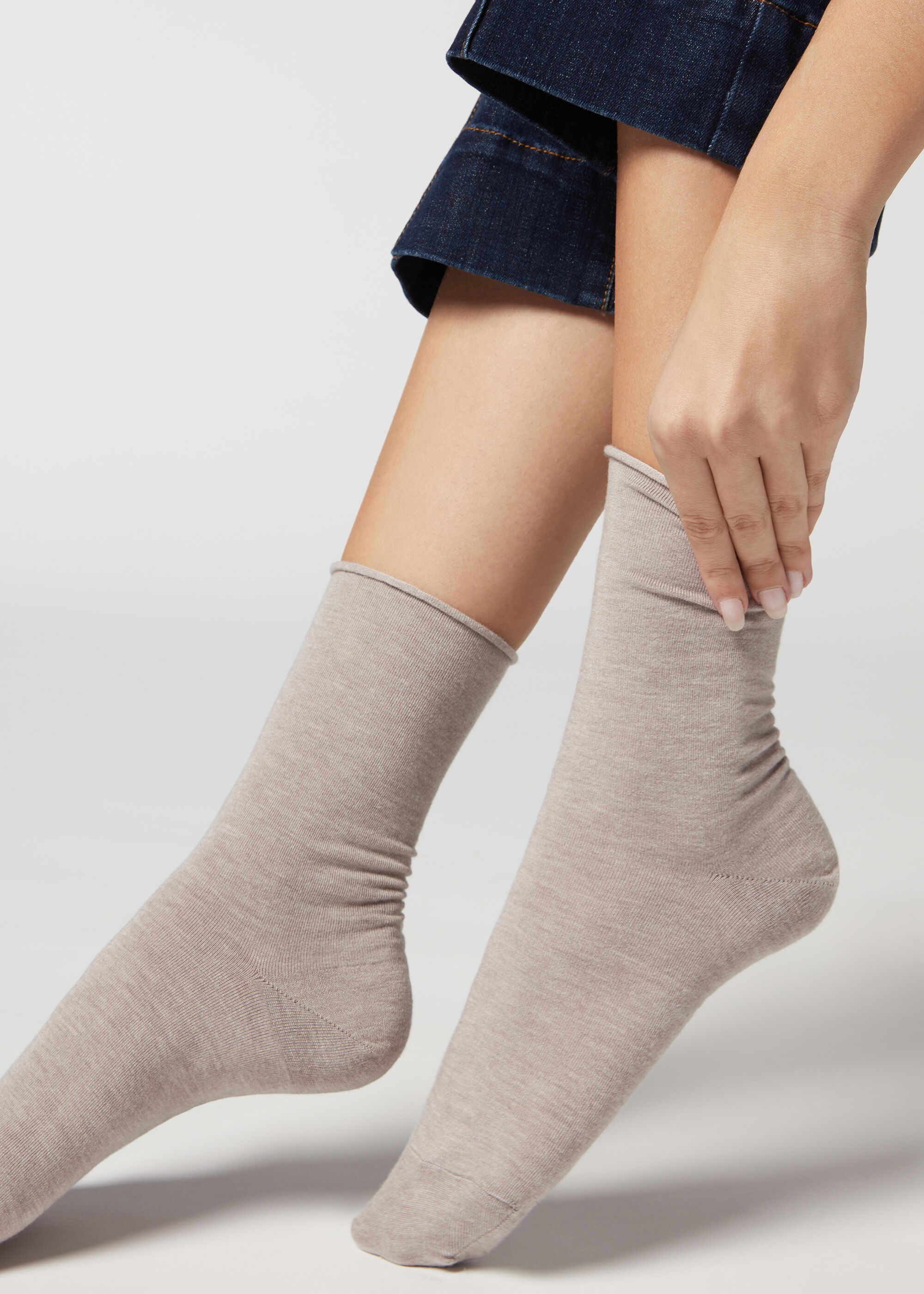 Calze Corte con Cashmere
